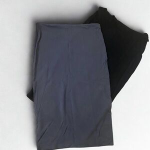 Sanctuary Black and Gray Pencil Skirt Set